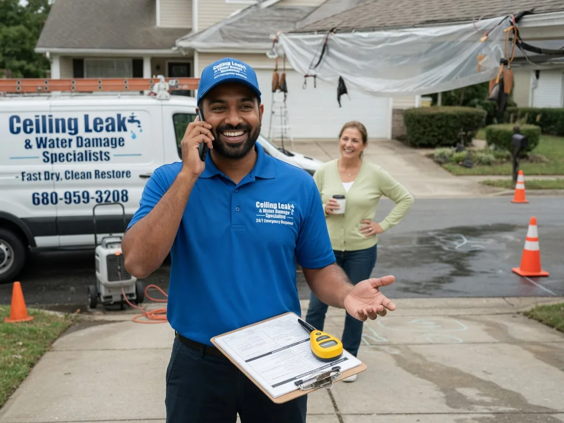 Ceiling Leak Cleanup Spiro, OK FAQs